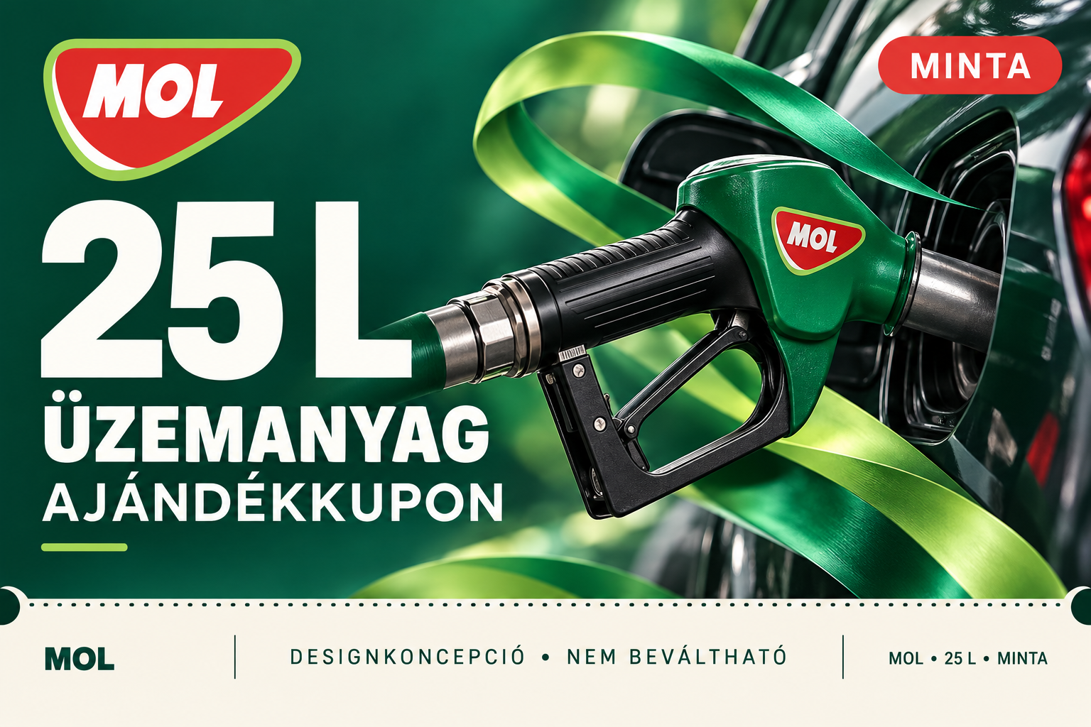 MOL 25 literes ajándékkupon